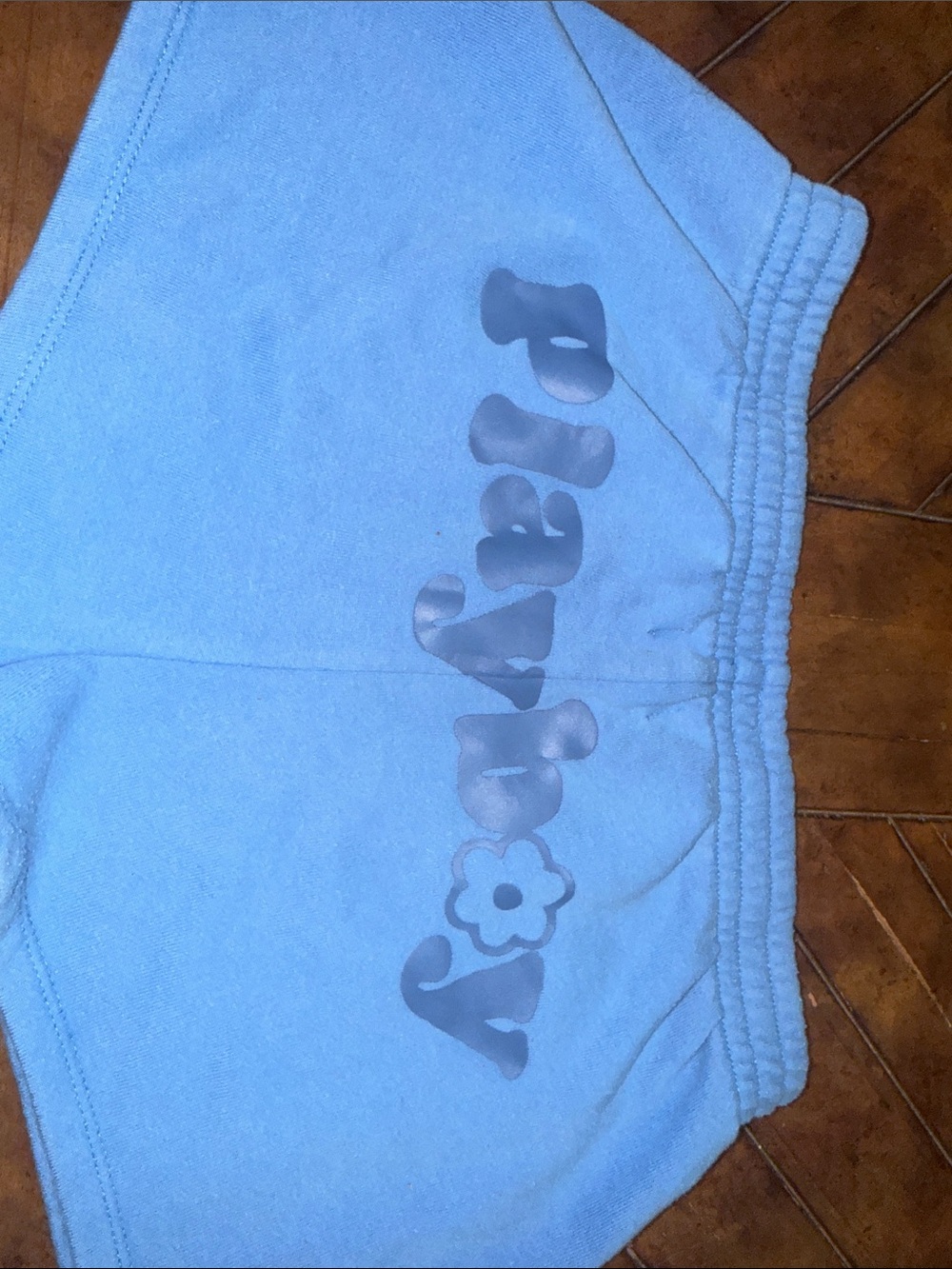 Blue 'Playboy Bunny' Lounge Shorts